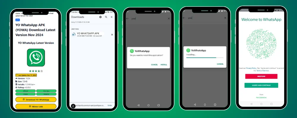 How to download and install YO WhatsApp APK