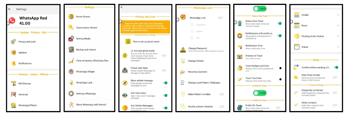 RedWhatsApp Screenshot