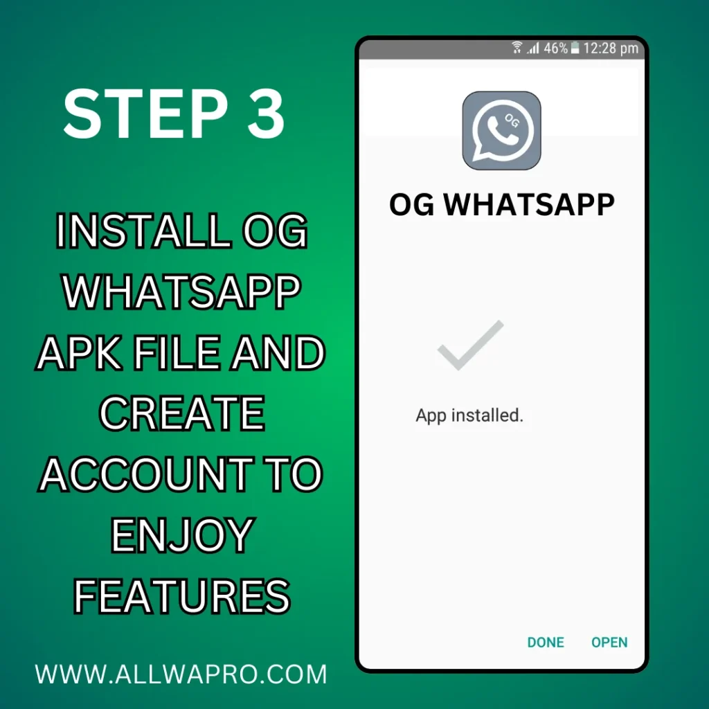 step3 INSTALL OG WHATSAPP APK FILE